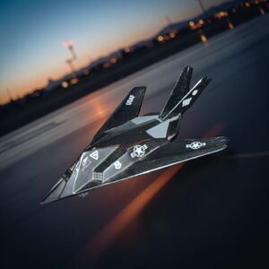 F-117A Stealth Fighter Diecast Aircraft Model Motormax 2.5”